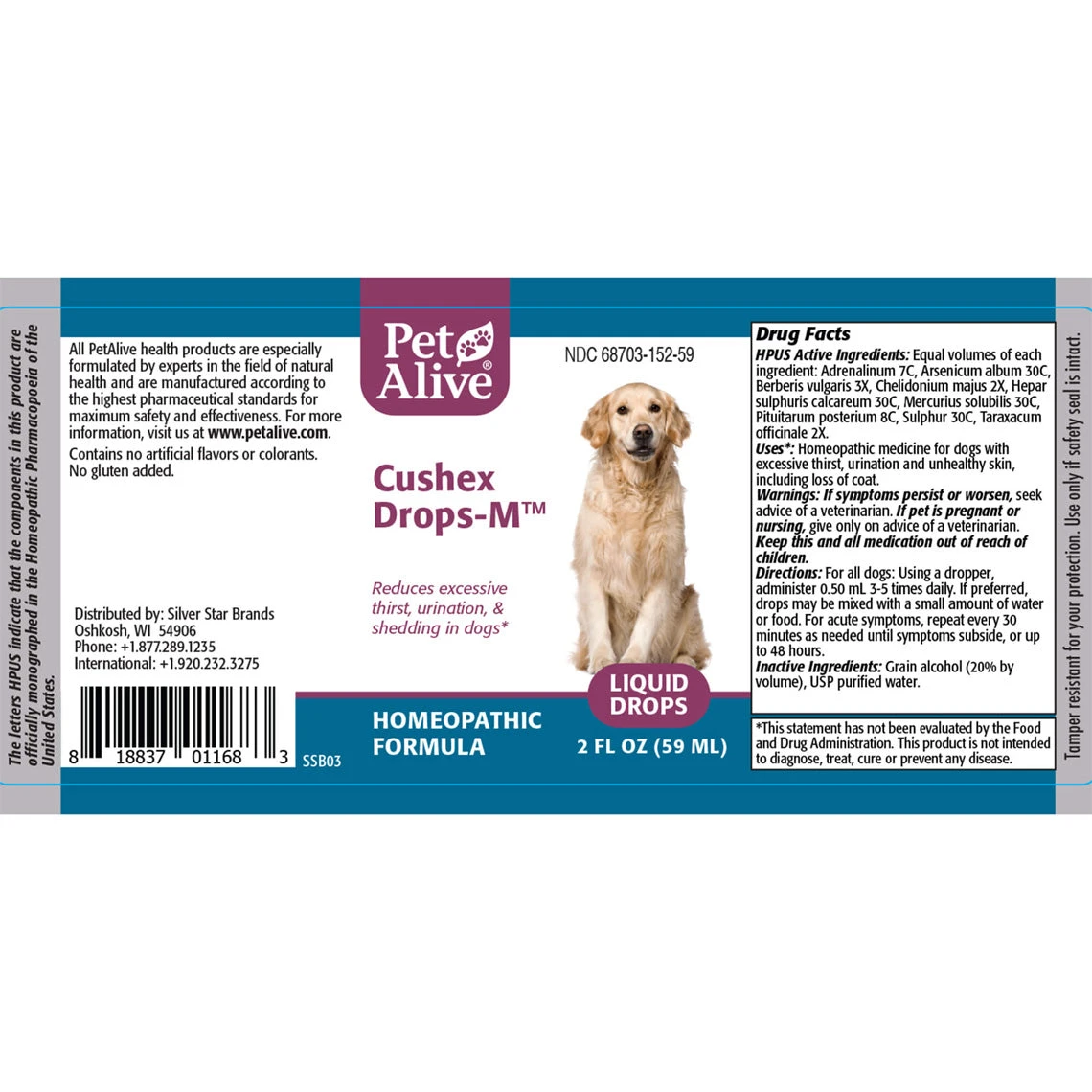 PetAlive Cushex Drops M Homeopathic Remedy For Cushing's - Image 3
