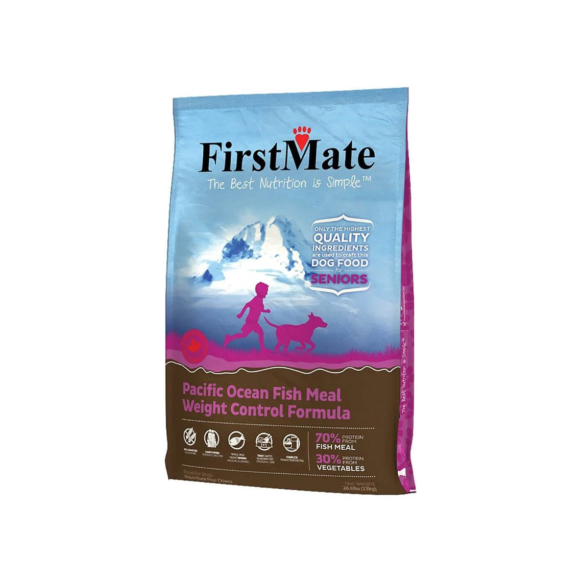 FirstMate Pacific Ocean Fish Meal Weight Control Formula Grain-Free Dry Senior Dog Food - Image 2