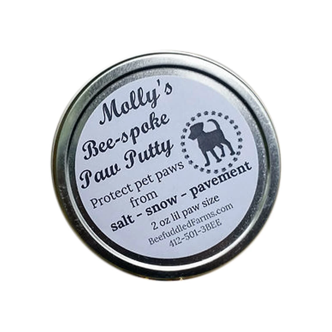 Beefuddled Farms Molly's Bee-Spoke Paw Putty Paw Protect Wax For Dogs - Image 2