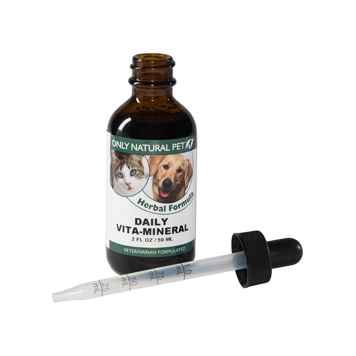 Only Natural Pet Daily Vita-Mineral Herbal Liquid Formula Trace Minerals For Dogs & Cats - Image 2