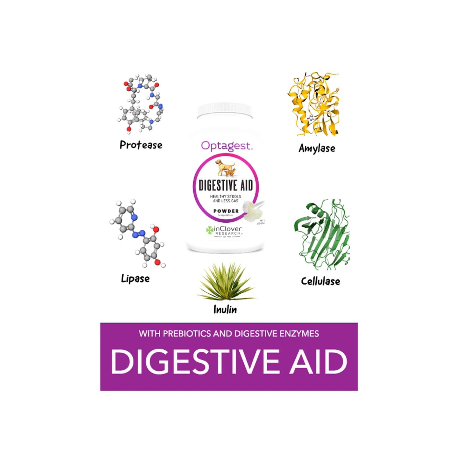 In Clover OptaGest Digestive Aid Dog & Cat Supplement - Image 3