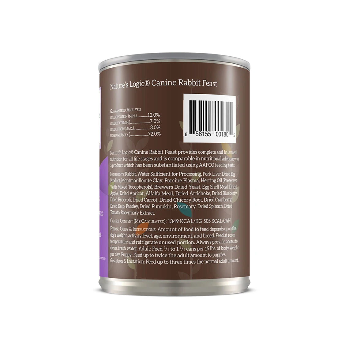 Nature's Logic Canine Rabbit Feast 13.2 Oz Canned Wet Food For Dogs - Image 2