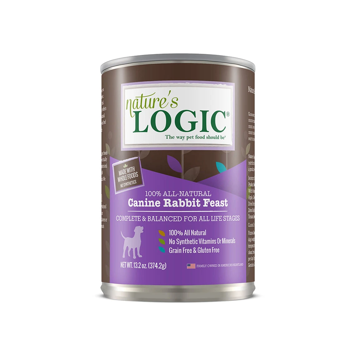 Nature's Logic Canine Rabbit Feast 13.2 Oz Canned Wet Food For Dogs