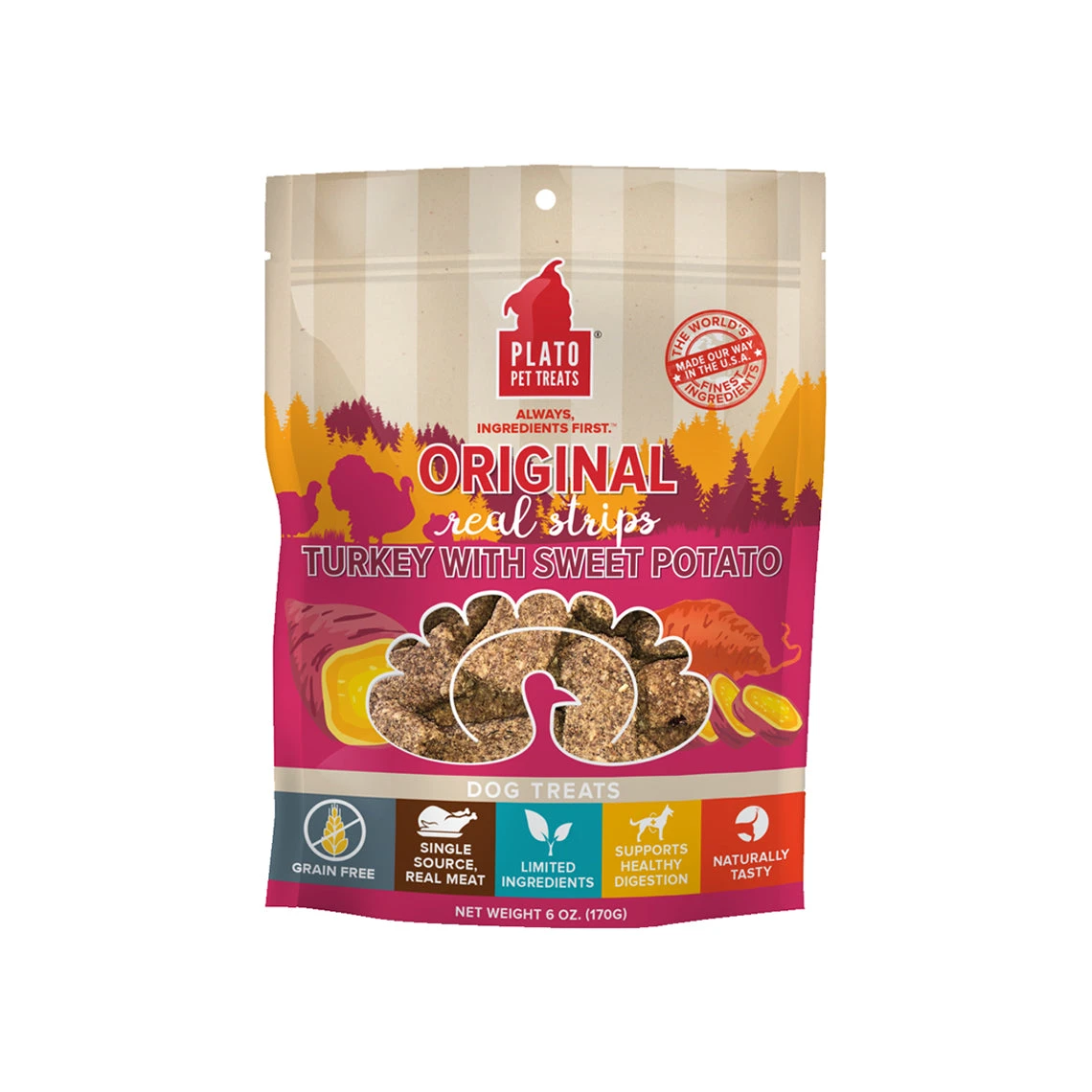 Plato Original Real Strips Meat Bars Soft Treats For Dogs - Image 11