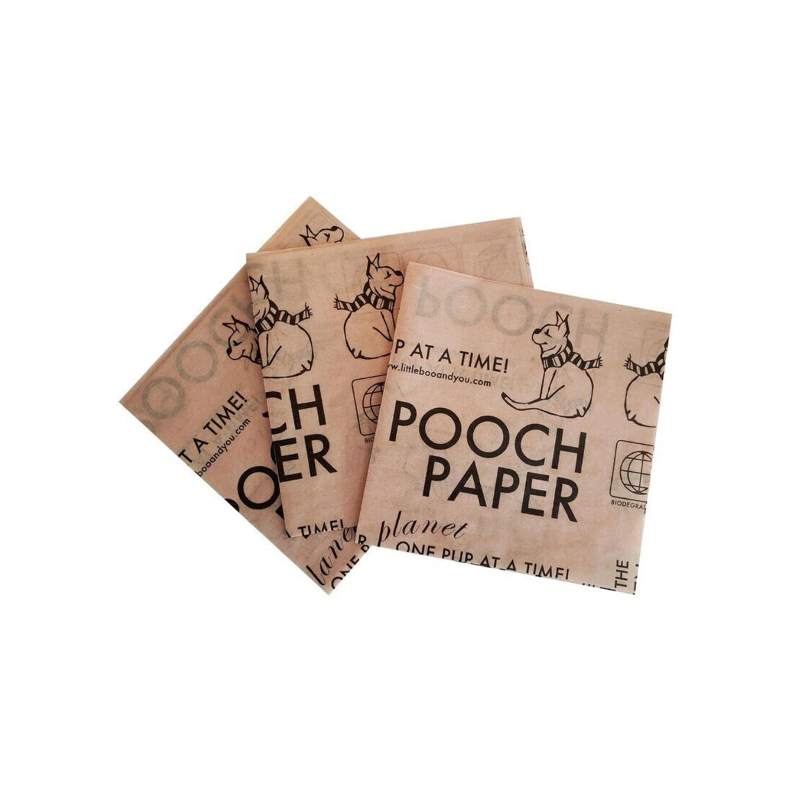 Pooch Paper Compostable & Biodegradable Dog Waste Sheets - Image 3