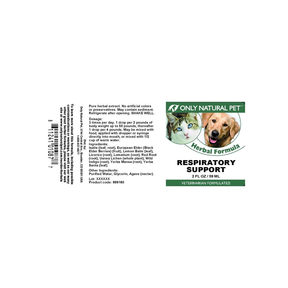 Only Natural Pet Respiratory Support Herbal Formula - Image 6