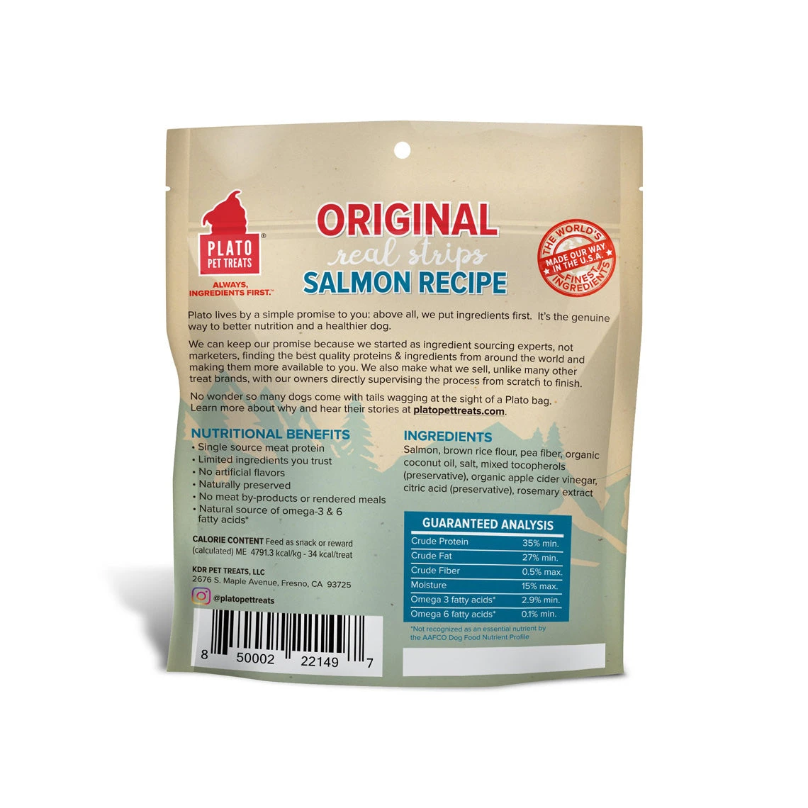 Plato Original Real Strips Meat Bars Soft Treats For Dogs - Image 6