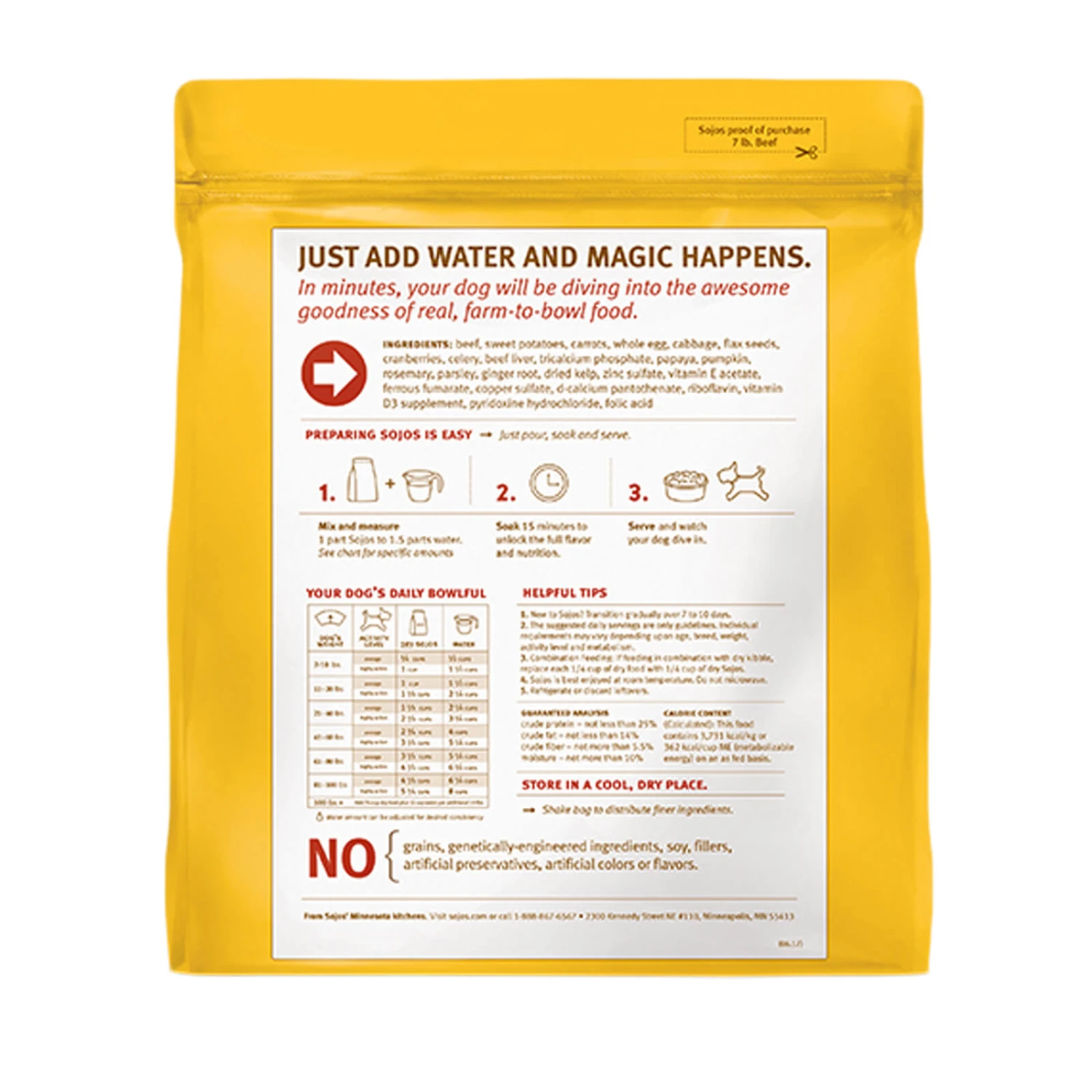 Sojos Complete Grain-Free Dog Food Mix - Image 2