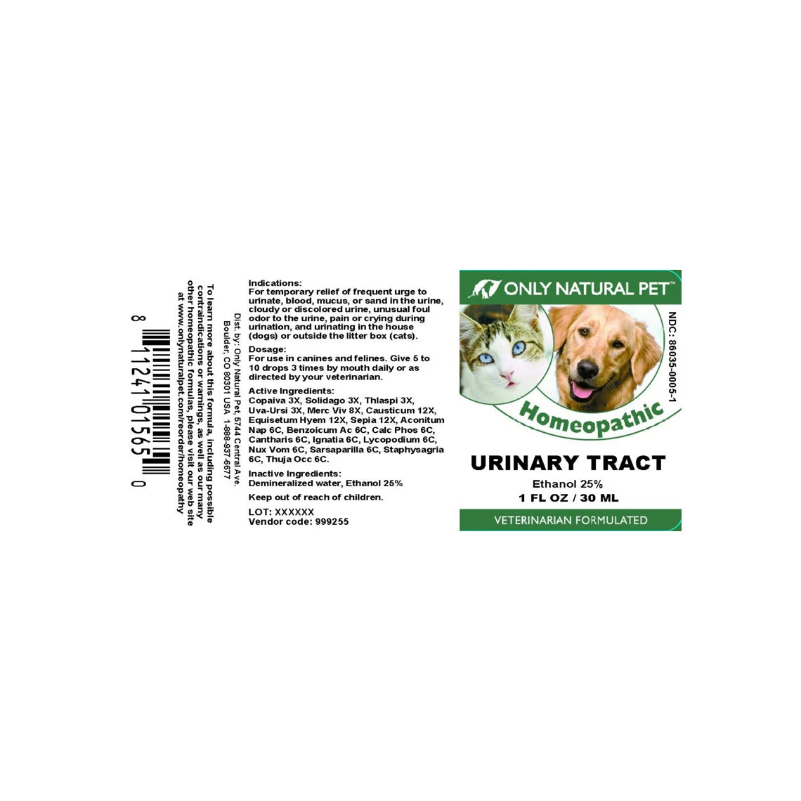 Only Natural Pet Urinary Tract Homeopathic Remedy - Image 6